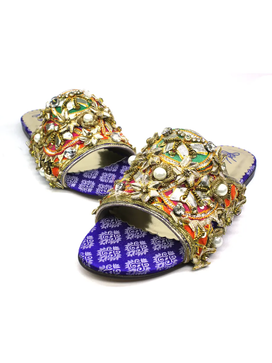 Blue Fancy Slipper