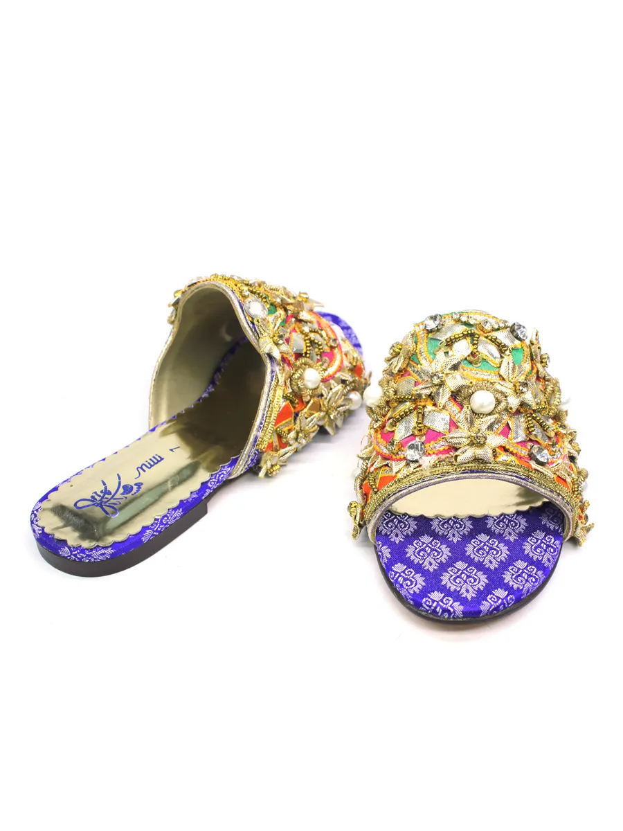 Blue Fancy Slipper