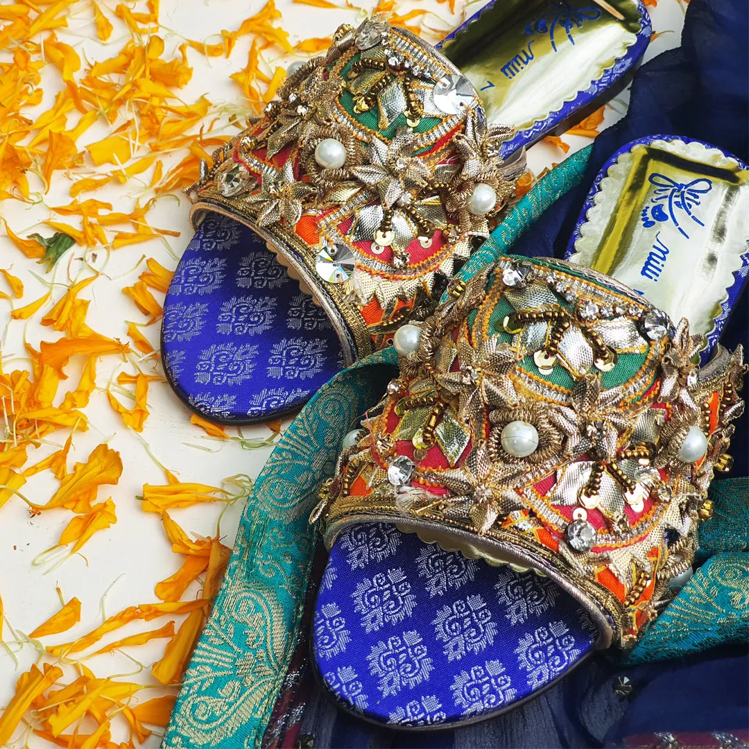 Blue Fancy Slipper