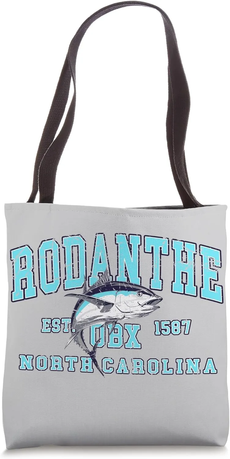 Bluefin Tuna Fishing Outer Banks NC OBX Saltwater Fishing Tote Bag