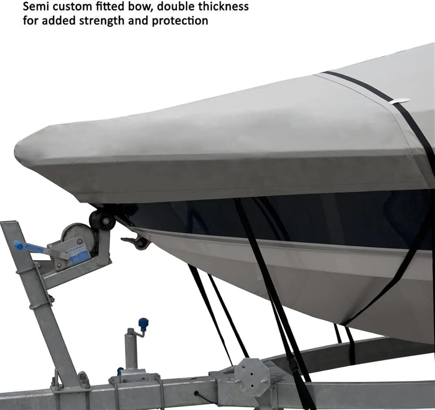 Boat Cover Heavy-Duty Marine Water Sun Proof UV Protection Mooring Cover Boat Accessories (Color : 4.7 5.0m Black)