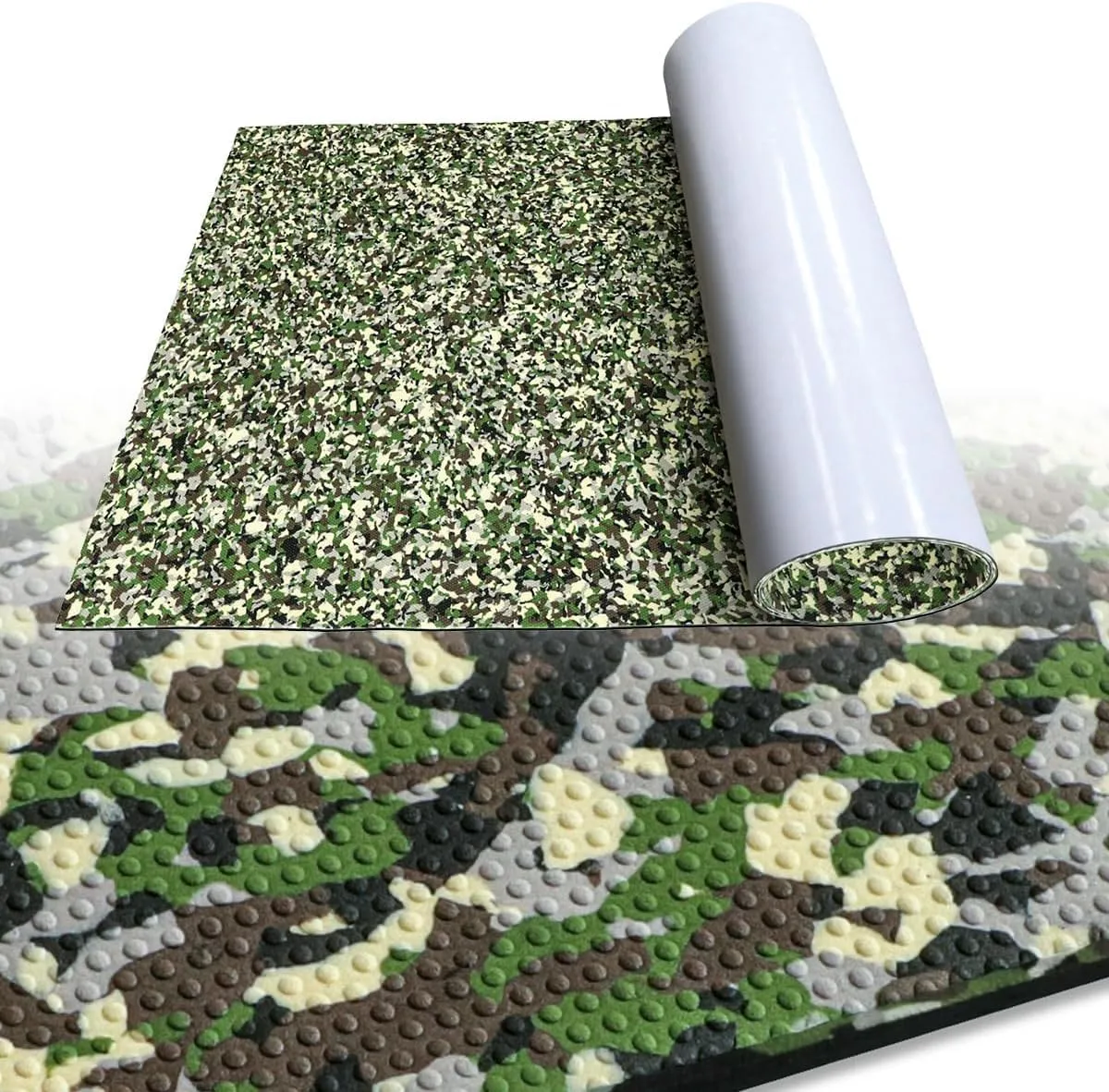 Boat Flooring EVA Foam Boat Decking Camo Marine Flooring for Boat Foam Decking Sheet Self-Adhesive Waterproof Non-Slip Boat Flooring Deck for Jon Fishing Rubber Boat Pontoon