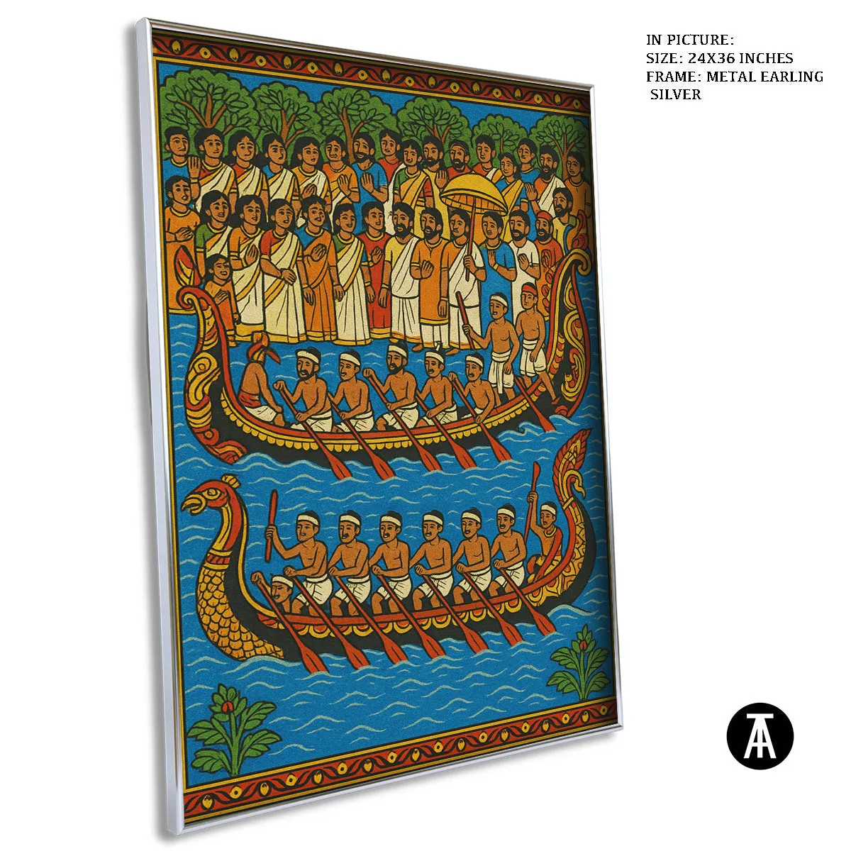 Boat Races - Pattachitra Art- Indian Heritage Art