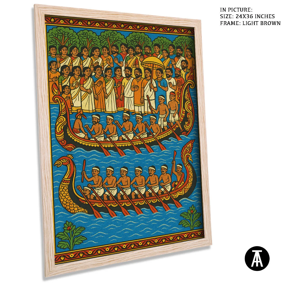Boat Races - Pattachitra Art- Indian Heritage Art