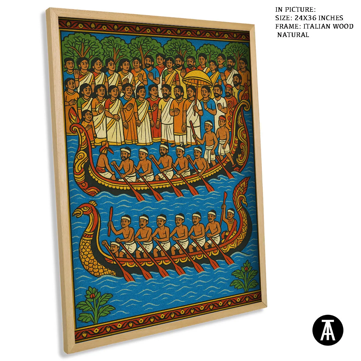 Boat Races - Pattachitra Art- Indian Heritage Art