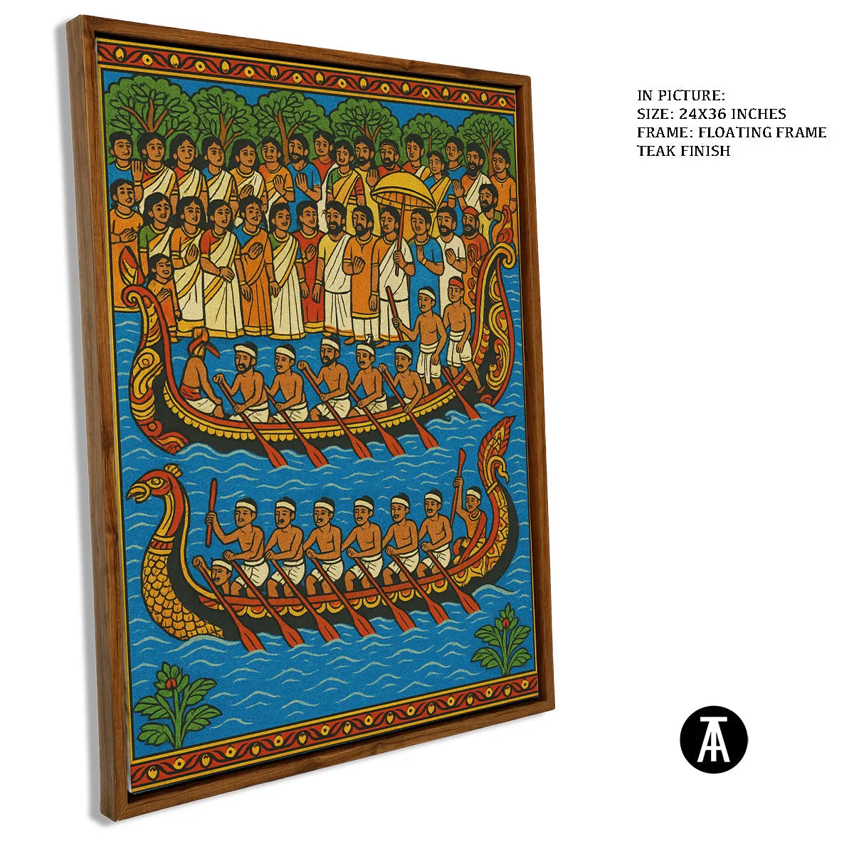 Boat Races - Pattachitra Art- Indian Heritage Art