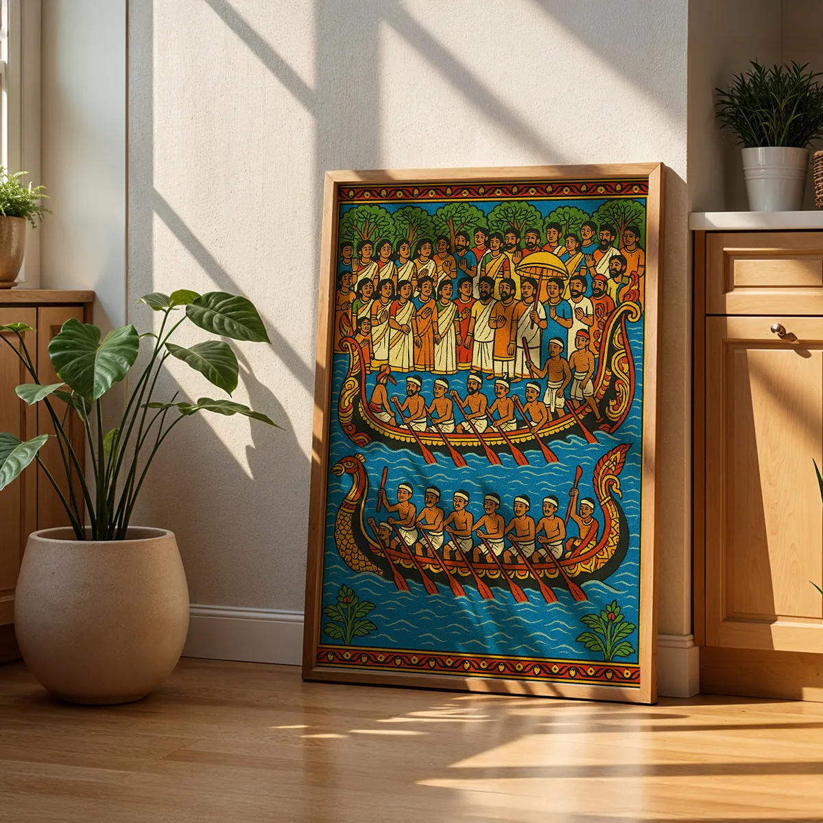 Boat Races - Pattachitra Art- Indian Heritage Art