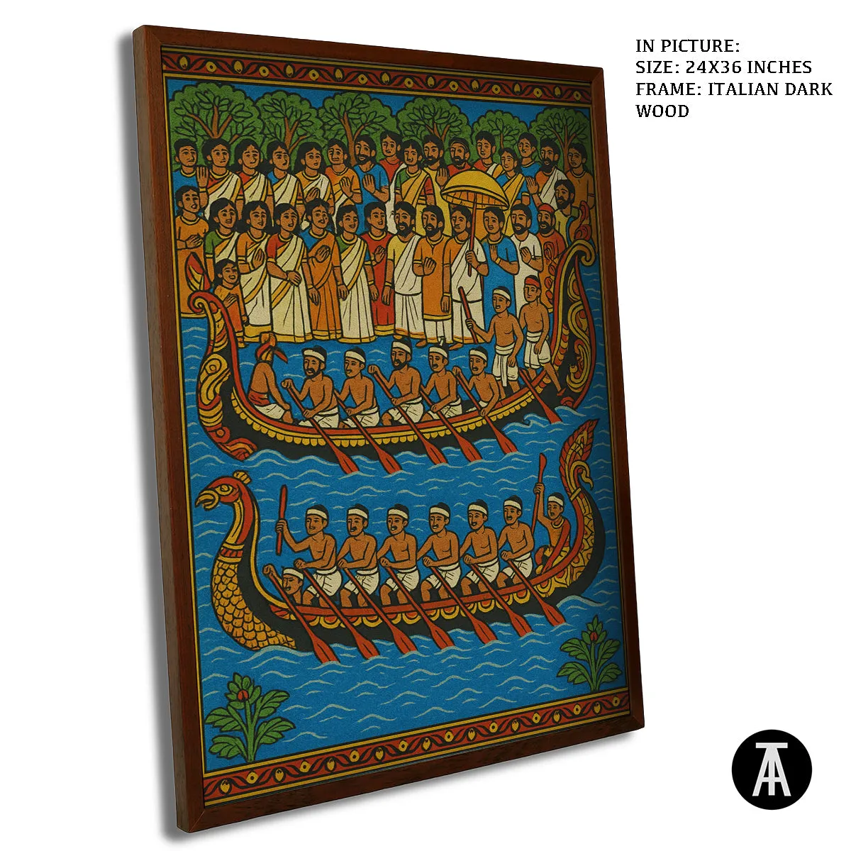 Boat Races - Pattachitra Art- Indian Heritage Art