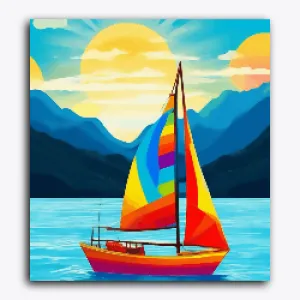 Boat with Colors