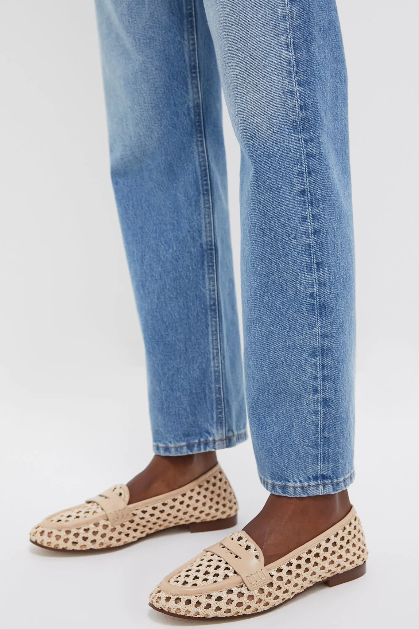 Bone Woven Rowan Loafers