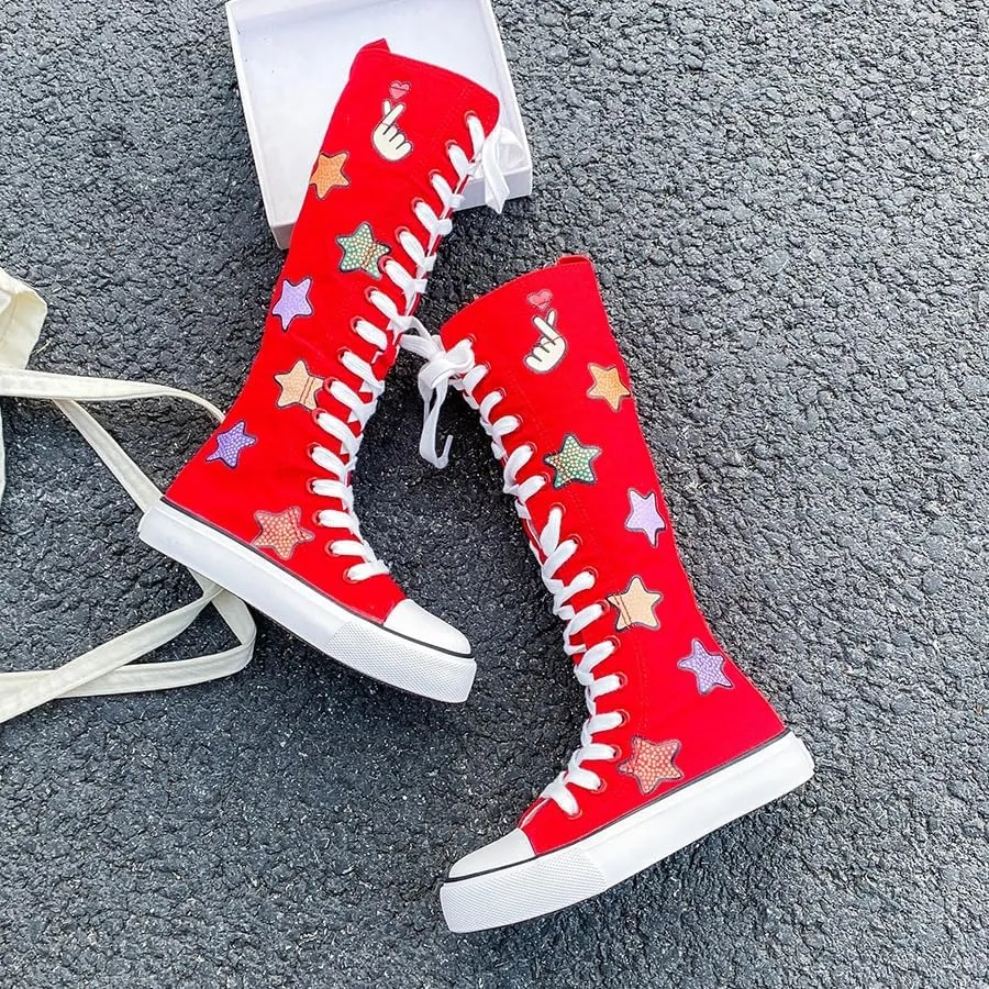 Boys and Girls High Top Children's Canvas Shoes Fashion Street Dance White Campus Shoe Outdoor Leisure Sneakers Shoes