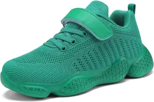Boys Girls Sneakers Knitted Mesh Sports Shoes Breathable Lightweight Running Shoes for Kids Fashion Athletic Casual Shoes (Little/Big)