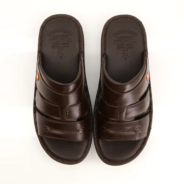 Brown medicated slippers