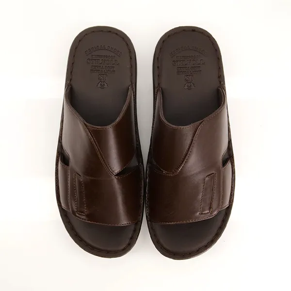 Brown medicated slippers