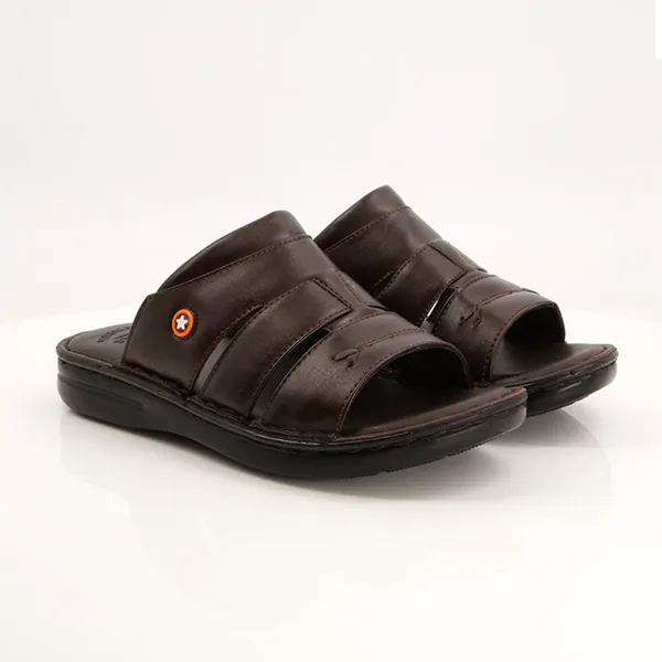 Brown medicated slippers