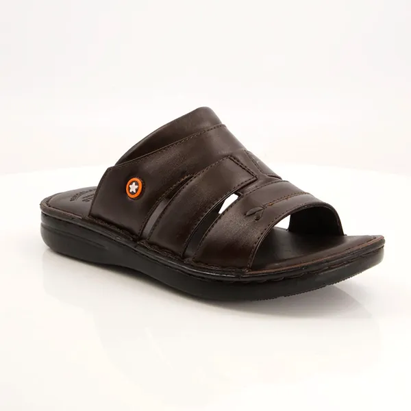 Brown medicated slippers