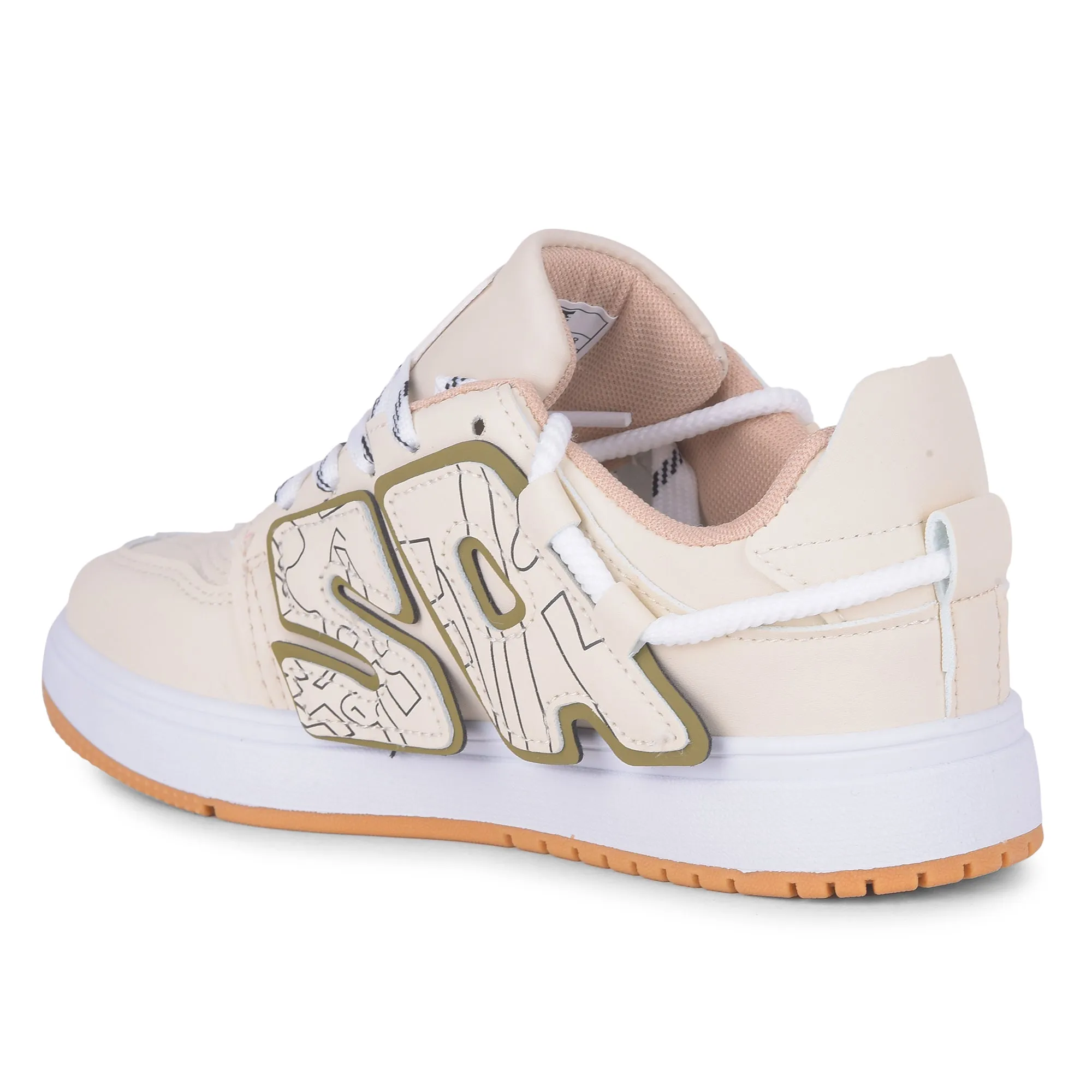Calcetto Lightweight Casual Women'S Sneakers Shoes LDS-036 Beige