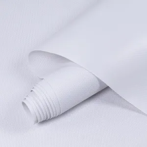 Canvas Waterproof Marine Fabric 36" L×60" W 600Denier Cordura Material with Waterproof PVC Coating Anti-UV Canvas Awning Fabric for Outdoor/Indoor Boat Tent Cushion, White