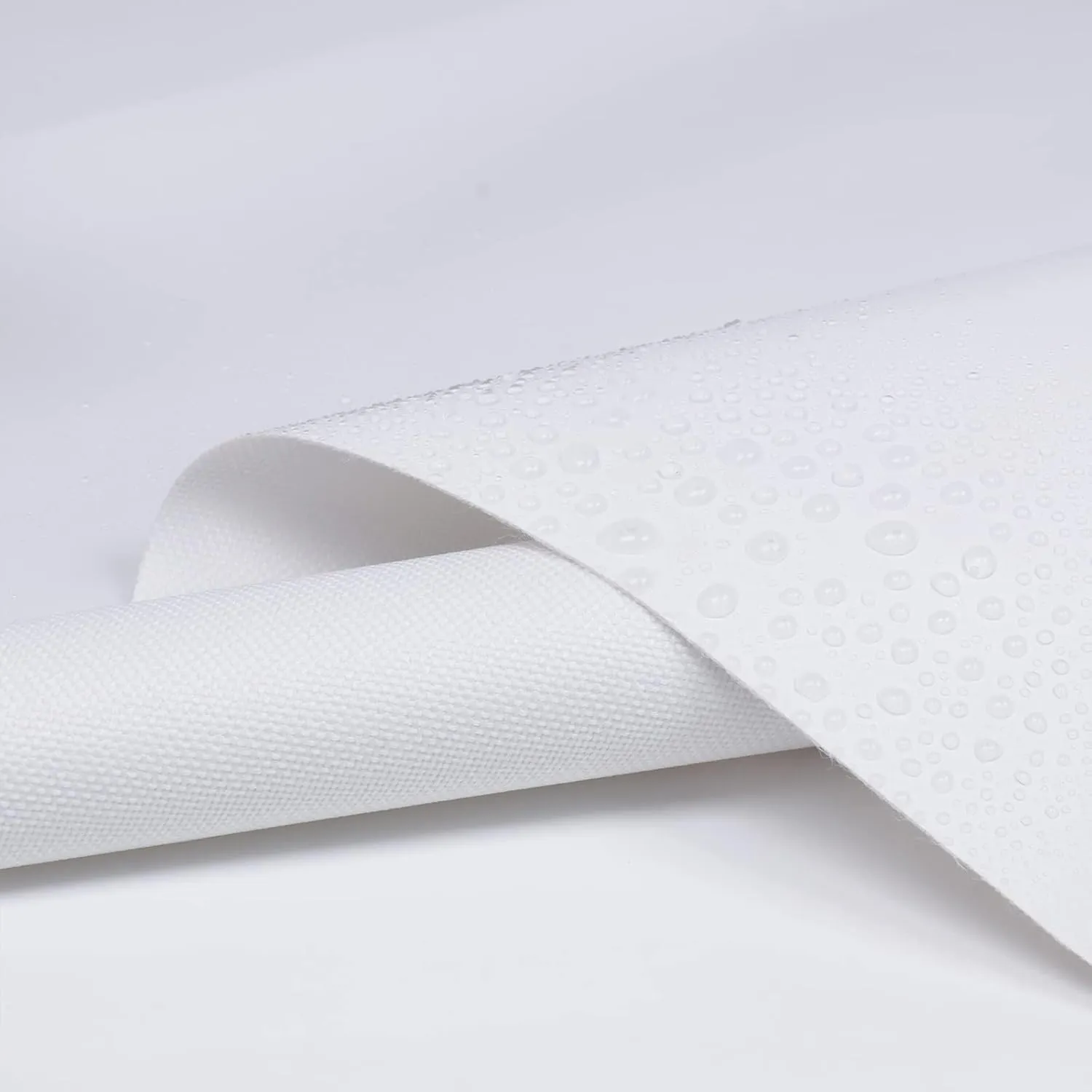 Canvas Waterproof Marine Fabric 36" L×60" W 600Denier Cordura Material with Waterproof PVC Coating Anti-UV Canvas Awning Fabric for Outdoor/Indoor Boat Tent Cushion, White