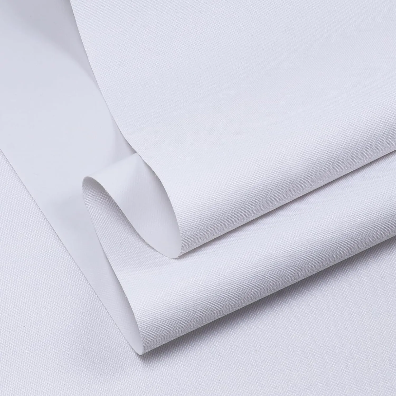 Canvas Waterproof Marine Fabric 36" L×60" W 600Denier Cordura Material with Waterproof PVC Coating Anti-UV Canvas Awning Fabric for Outdoor/Indoor Boat Tent Cushion, White
