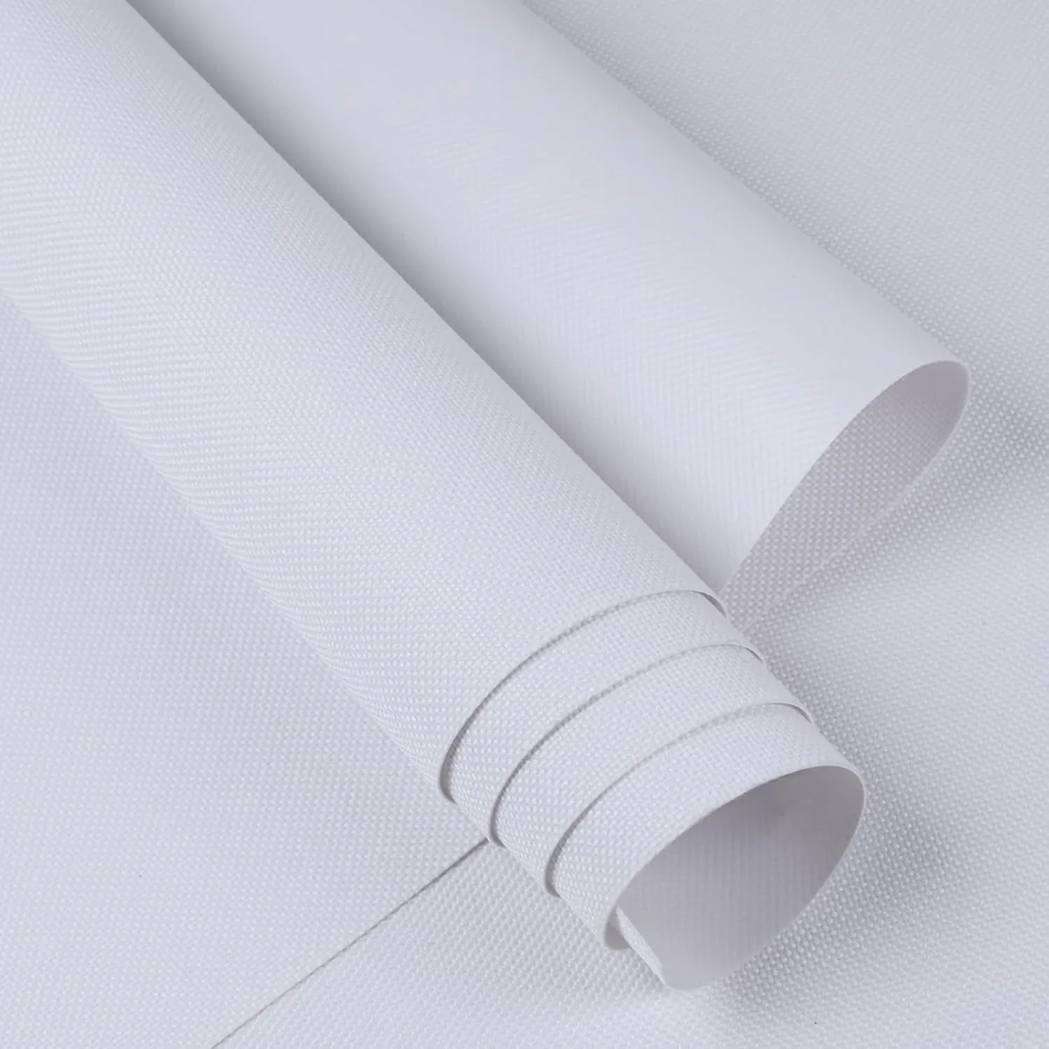 Canvas Waterproof Marine Fabric 36" L×60" W 600Denier Cordura Material with Waterproof PVC Coating Anti-UV Canvas Awning Fabric for Outdoor/Indoor Boat Tent Cushion, White