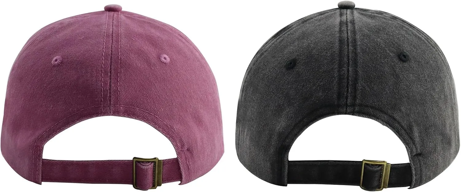 Captain and First Mate Hats for Men Women, Set of 2 Matching Boating Baseball Caps