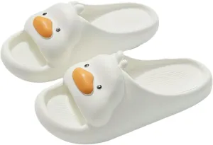 Cartoon Duck Slippers Slides for Women Men Cute Cloud Slides Slipper Unisex Animals Beach Slippers Lightweight Summer Shoes