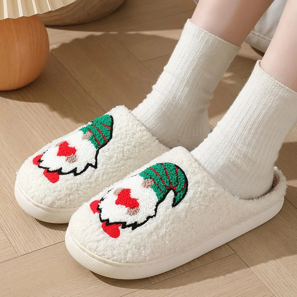 Cartoon Slippers for Womens Mens Cute Cozy Plush Warm Slip-on House Shoes for Indoor and Outdoor Meet Me at Midnight Strawberry Mushroom Evil Eyes Love Heart Slippers