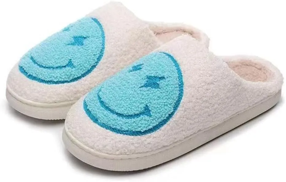 Cartoon Slippers for Womens Mens Cute Cozy Plush Warm Slip-on House Shoes for Indoor and Outdoor Meet Me at Midnight Strawberry Mushroom Evil Eyes Love Heart Slippers
