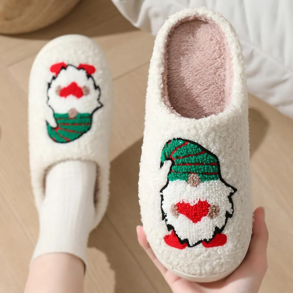 Cartoon Slippers for Womens Mens Cute Cozy Plush Warm Slip-on House Shoes for Indoor and Outdoor Meet Me at Midnight Strawberry Mushroom Evil Eyes Love Heart Slippers
