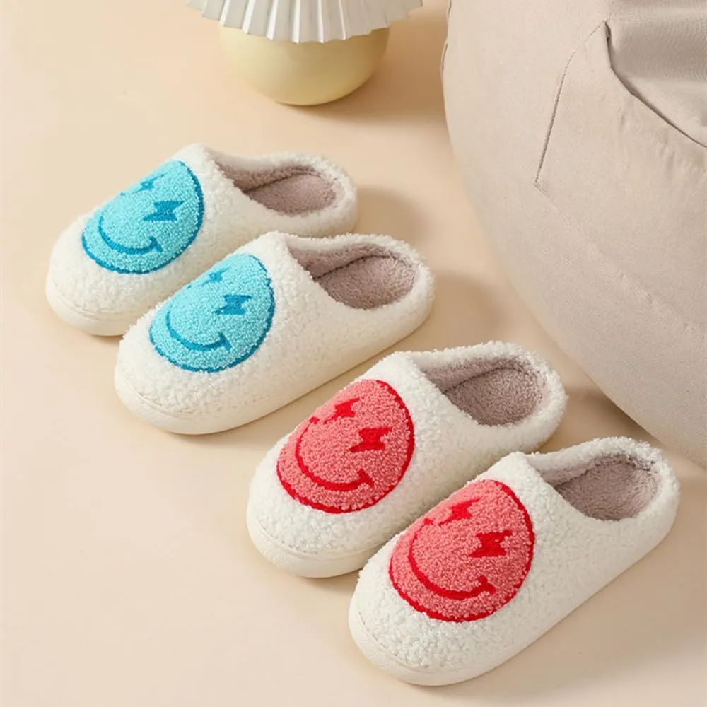 Cartoon Slippers for Womens Mens Cute Cozy Plush Warm Slip-on House Shoes for Indoor and Outdoor Meet Me at Midnight Strawberry Mushroom Evil Eyes Love Heart Slippers