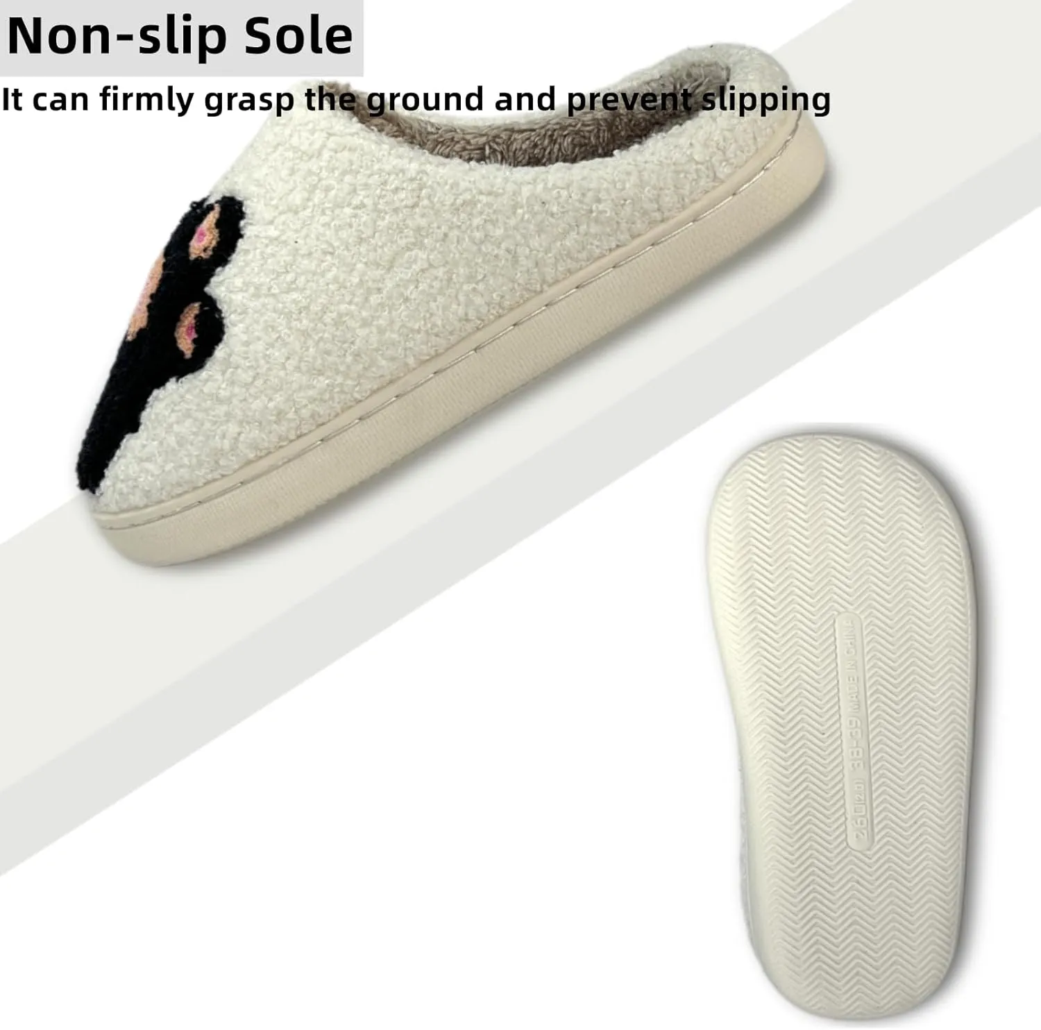 Cartoon Slippers for Womens Mens Cute Cozy Plush Warm Slip-on House Shoes for Indoor and Outdoor Meet Me at Midnight Strawberry Mushroom Evil Eyes Love Heart Slippers