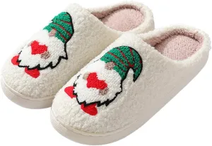 Cartoon Slippers for Womens Mens Cute Cozy Plush Warm Slip-on House Shoes for Indoor and Outdoor Meet Me at Midnight Strawberry Mushroom Evil Eyes Love Heart Slippers