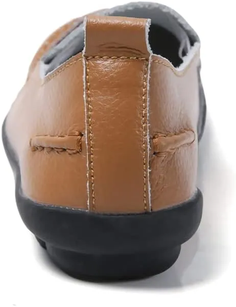 Casual Womens Loafers Shoes Soft Leather Lightweight Classic Penny Slip-on Loafers Outdoor Indooor Walking Driving Moccasins Flats for Womens Nurse Loafers Flats