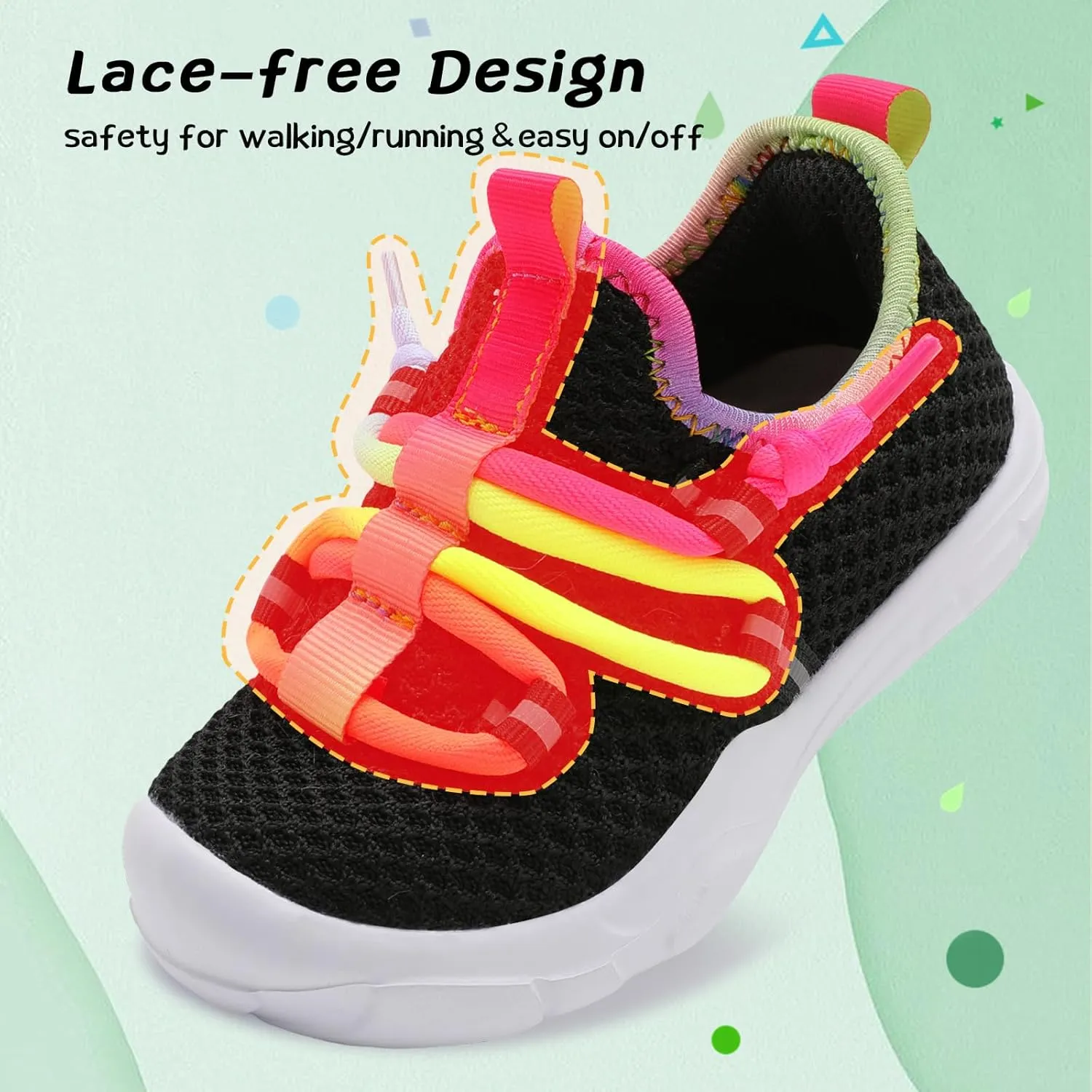 Centipede Demon Toddler Shoes Boys Girls Barefoot Shoes Kids Breathable Walking Running Shoe Slip on Sneakers Lightweight Outdoor Athletic Tennis Shoe