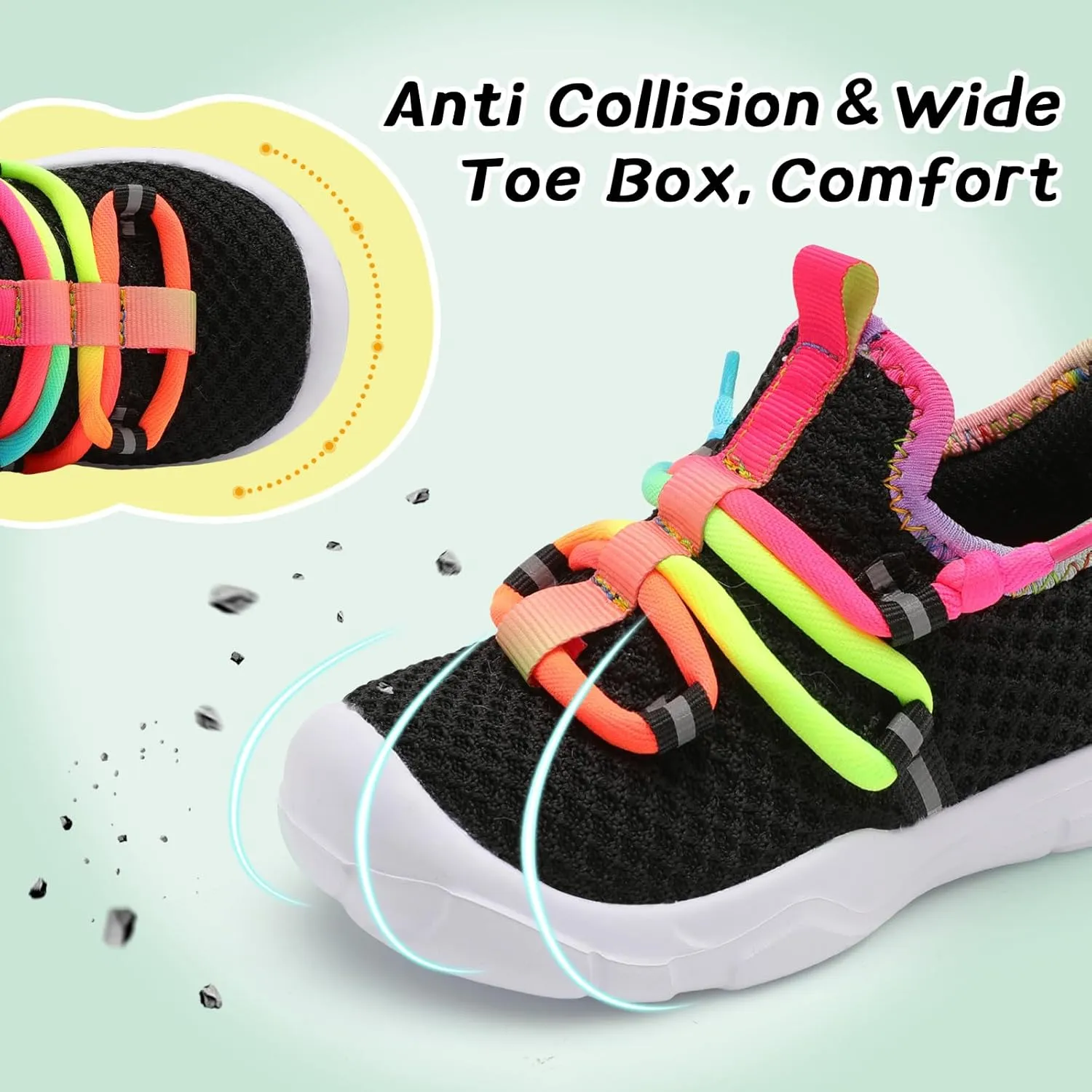 Centipede Demon Toddler Shoes Boys Girls Barefoot Shoes Kids Breathable Walking Running Shoe Slip on Sneakers Lightweight Outdoor Athletic Tennis Shoe