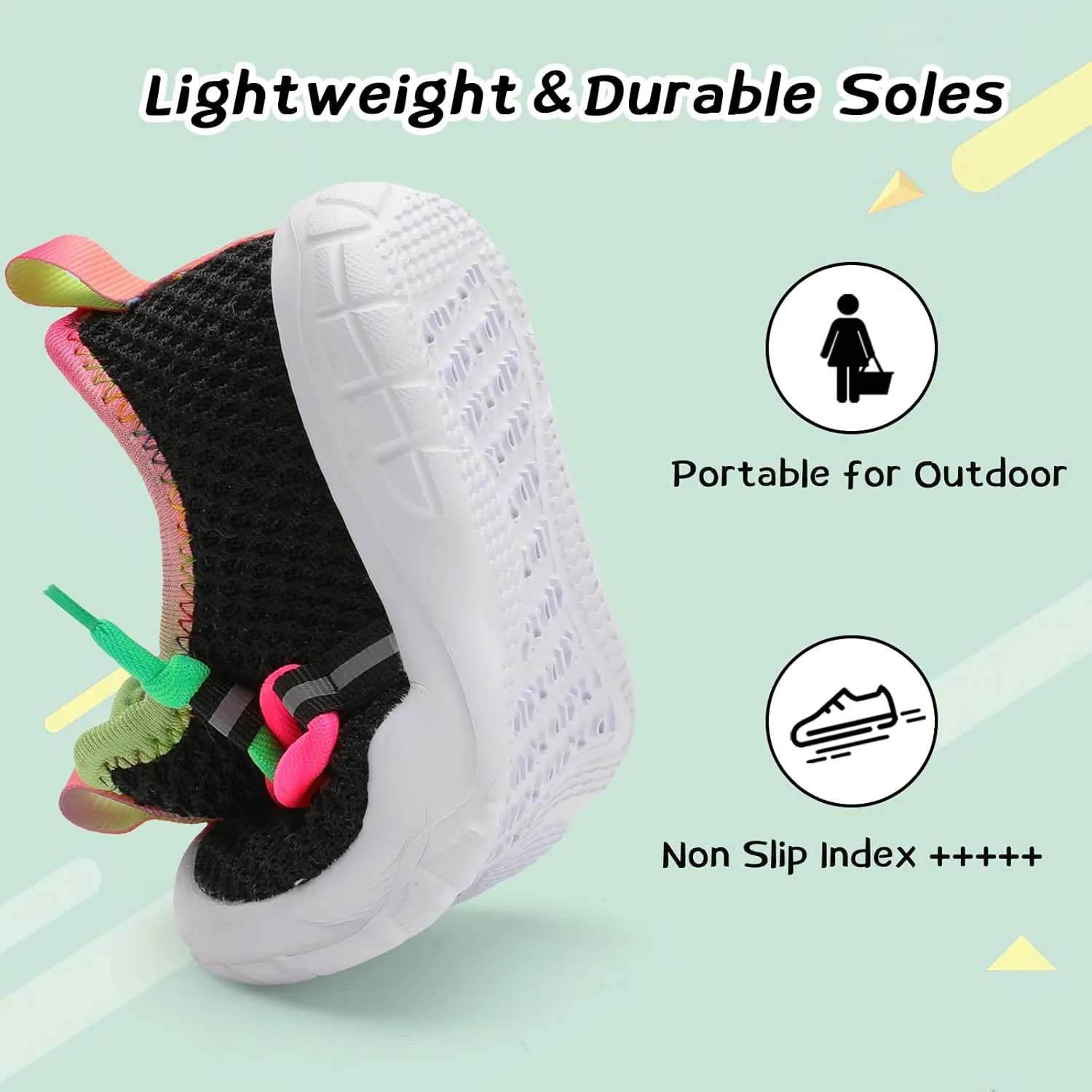 Centipede Demon Toddler Shoes Boys Girls Barefoot Shoes Kids Breathable Walking Running Shoe Slip on Sneakers Lightweight Outdoor Athletic Tennis Shoe