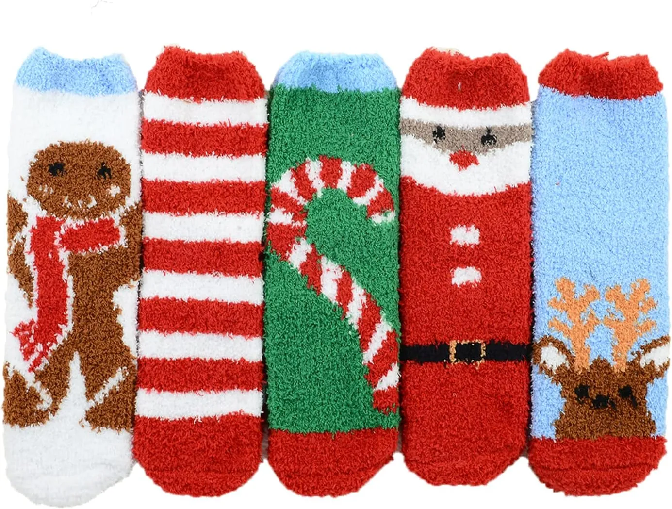 Century Star Anti Slip Plush Slipper Grip Soft Socks Women Yoga Pilates Soft Warm Cozy Socks For Christmas