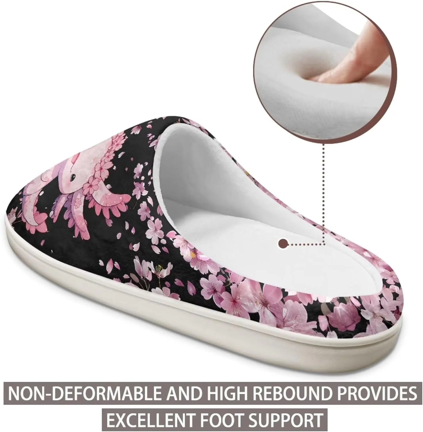 chaqlin House Slippers for Women Fuzzy Sandals Thick Sole Memory Foam Furry Lightweight Winter Outdoor Slip Resistant Causal Fuzzy Slipper Shoes