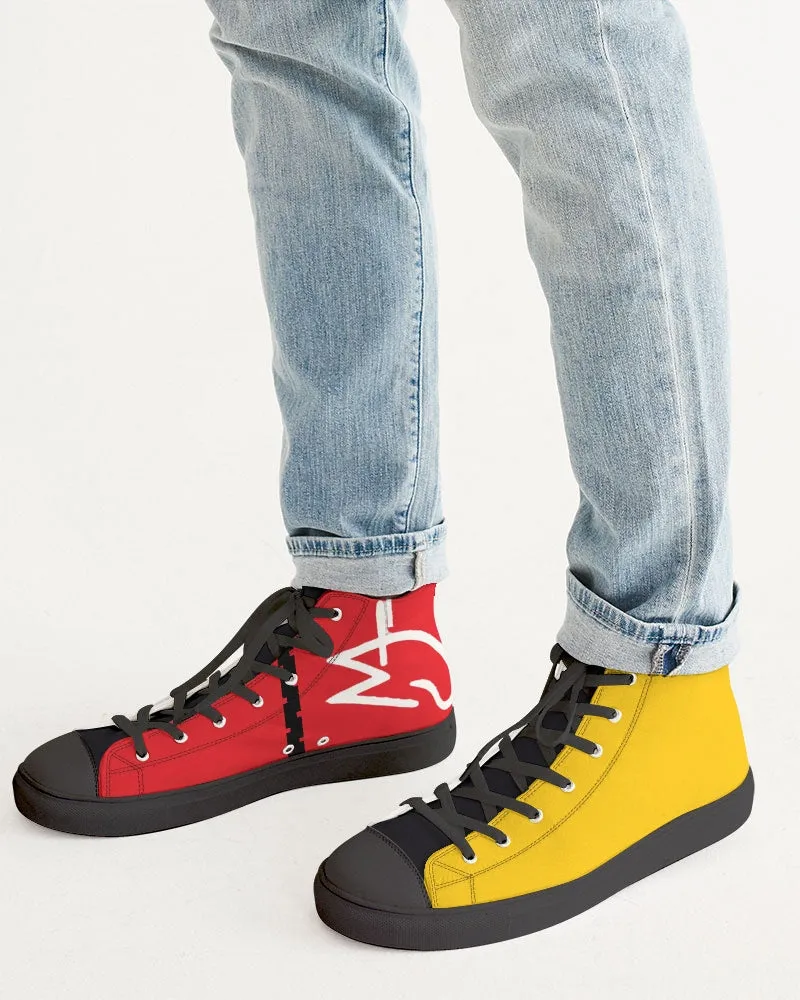 Cheeto black Men's Hightop Canvas Shoe - Black