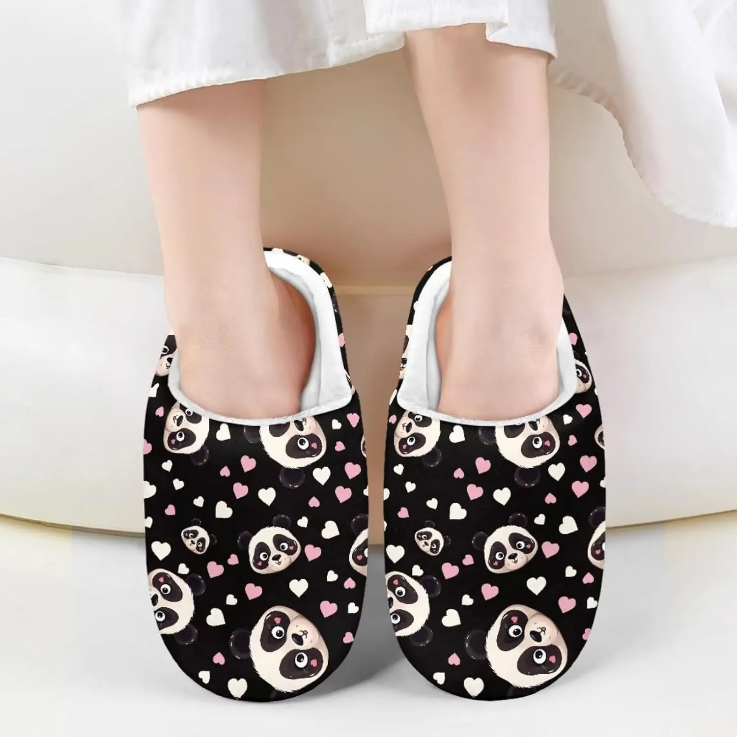 Child Plush Slip on House Slipper Plush Cozy Warm Slippers for Boys Girls
