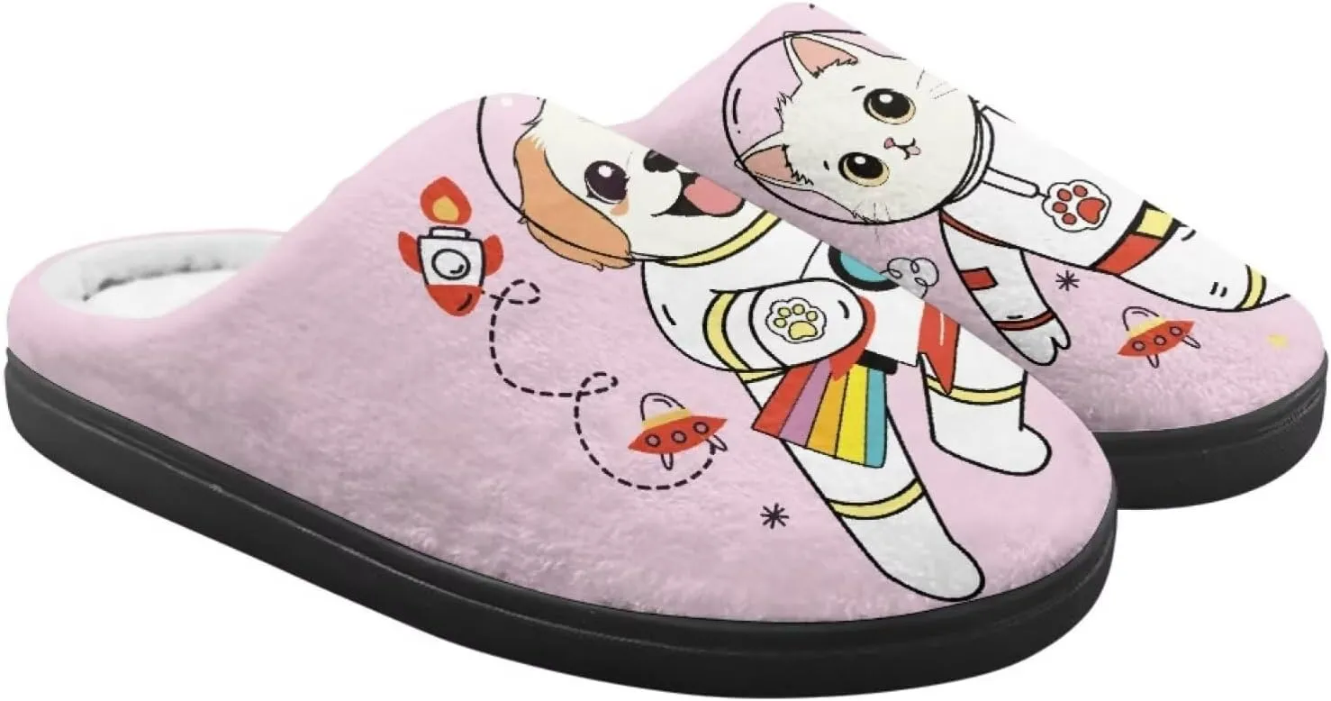 Child Plush Slip on House Slipper Plush Cozy Warm Slippers with Memory Foam