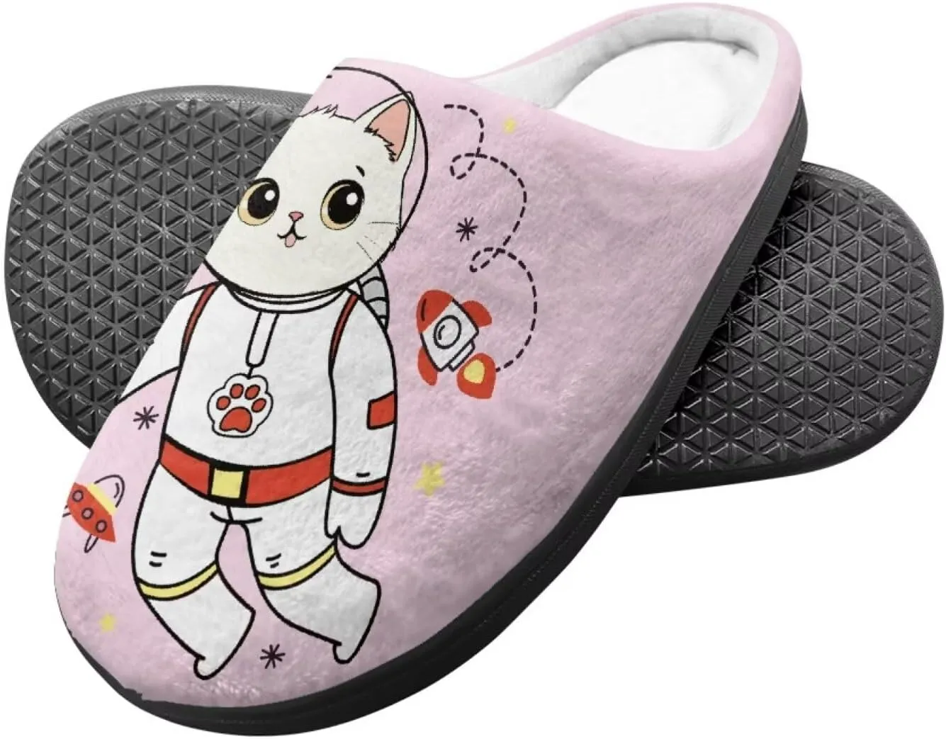 Child Plush Slip on House Slipper Plush Cozy Warm Slippers with Memory Foam