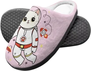 Child Plush Slip on House Slipper Plush Cozy Warm Slippers with Memory Foam