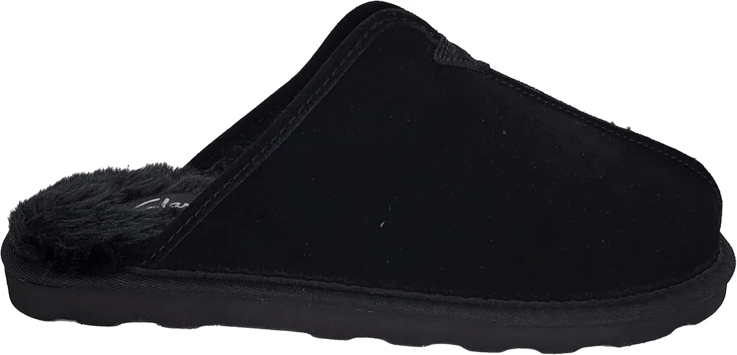 Clarks Men's, Plush Fur Scuff Slipper
