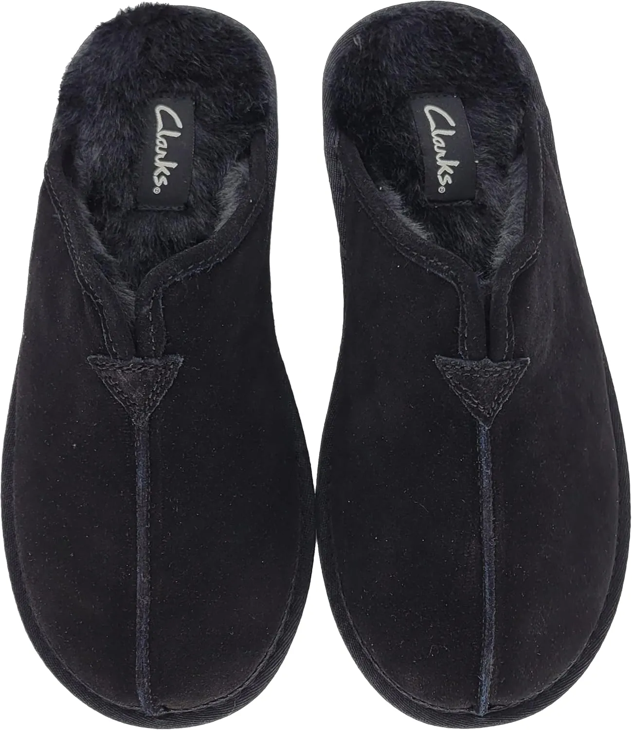Clarks Men's, Plush Fur Scuff Slipper
