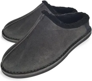 Clarks Men's Suede Leather Clog Slippers With Faux Shearling Collar , JMS0572 IndoorOutdoor Low Open Back SlipOns Comfy & Durable with Plush Lining Cushioned Footbed & Gum Rubber Outsoles,