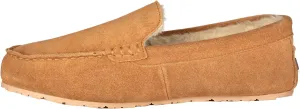 Clarks Mens Suede Moccasin Slippers Warm Cozy Indoor Outdoor Plush Faux Fur Lined Slipper For Men (10 M US, Cinnamon)