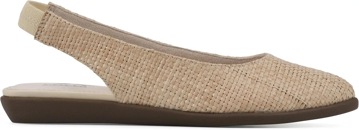 CLIFFS BY WHITE MOUNTAIN Women's Memory Slingback Loafer Flat