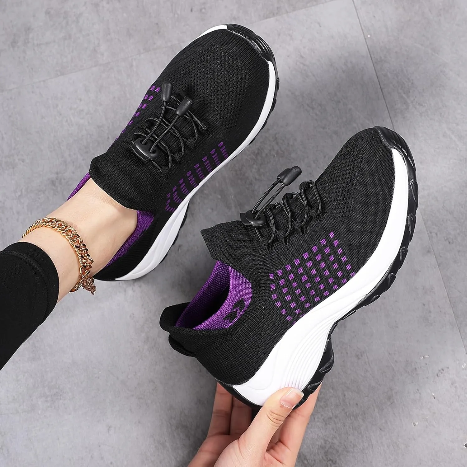 Comfort Orthowear Shoes for Women Men Orthopedic Tennis Shoe Waterproof Comfortable Walking Shoes for Women with Plantar Fasciitis Air Cushion Ortho Breathable Stretch Cushion Orthopedic Sneakers